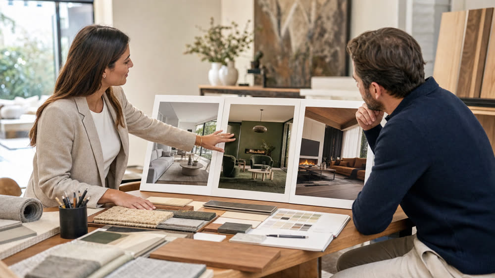 Client concept boards