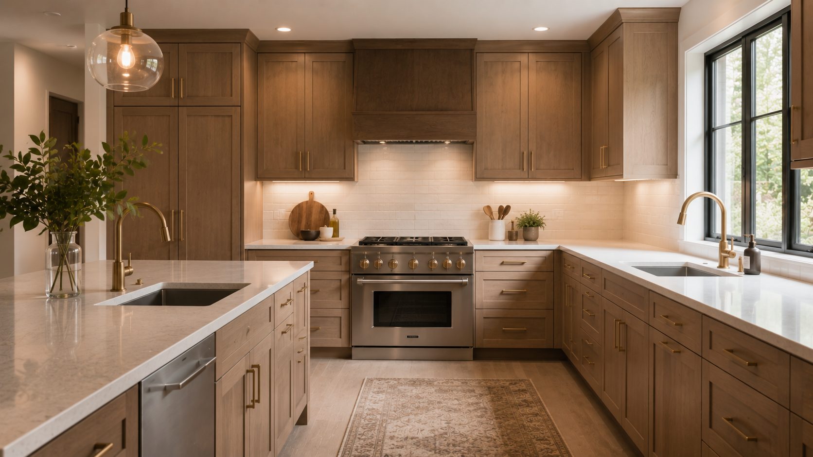 AI visualisation of a kitchen cabinet makeover