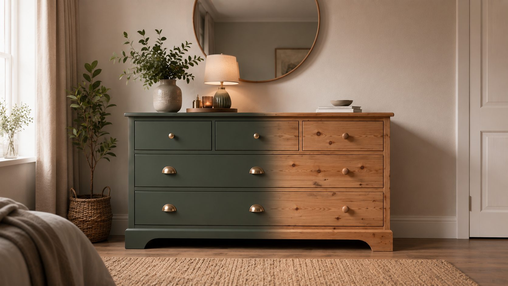 AI visualisation of a chest of drawers upcycle project