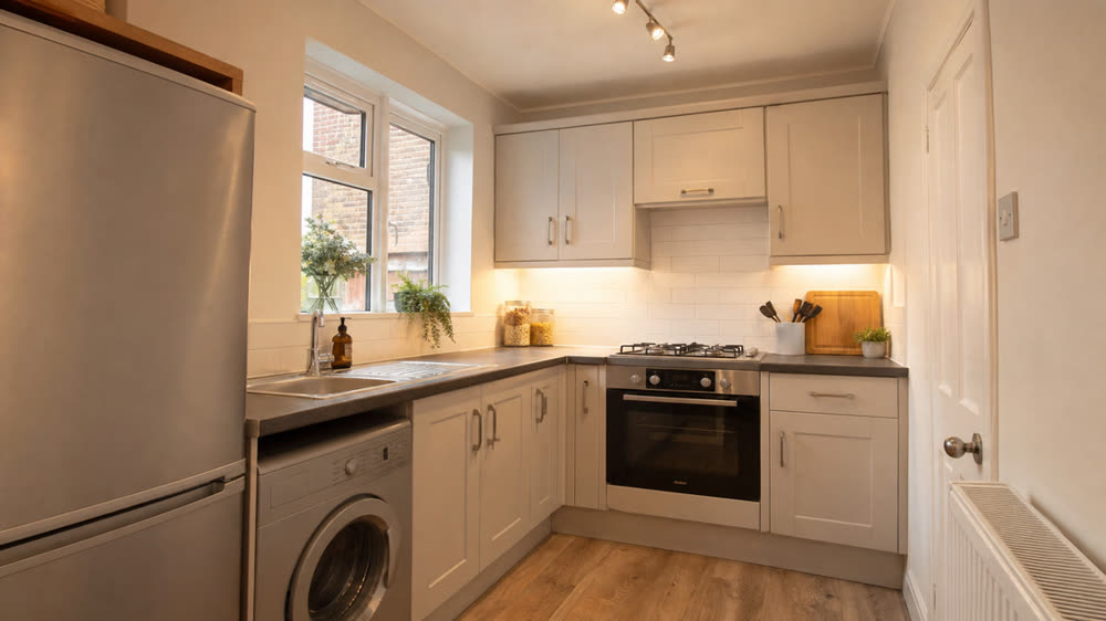 Tired rental kitchens