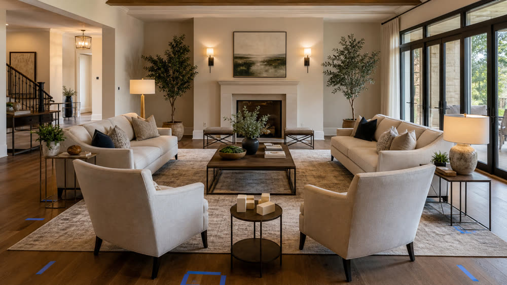 Furniture and layout trials