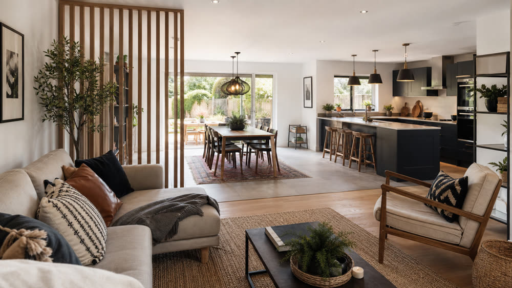 Open-plan and broken-plan